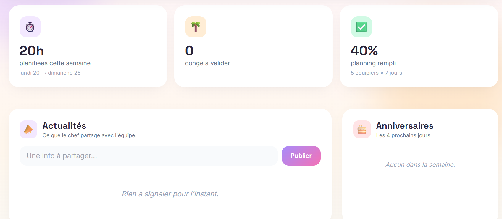 Gestion de planning (RH) — capture 2